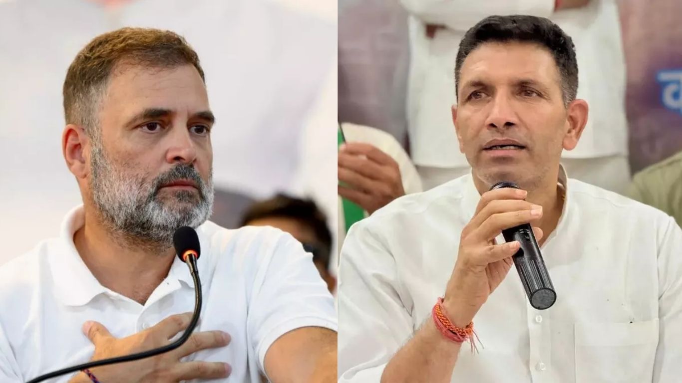 Rahul Gandhi and Jitu Patwari