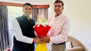 State in-charge Harish Chaudhary, State Congress President Jitu Patwari (File Photo)