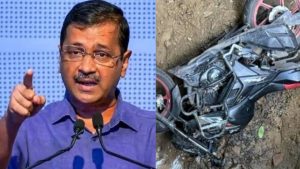 Arvind Kejriwal targeted the government over the accident in Janakpuri, Delhi.
