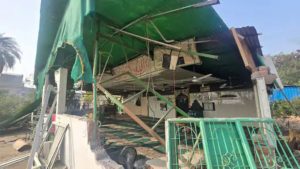 Encroachment was removed by using JCB near the 150 year old Dargah in Ujjain.