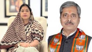 Minister of State Radha Singh and MLA Pradeep Patel (File Photo)