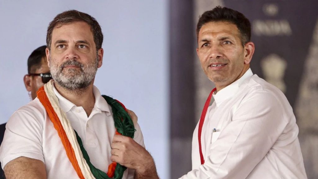Rahul Gandhi and Jitu Patwari.