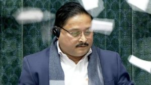 Six MPs suspended for throwing papers at Lok Sabha Speaker