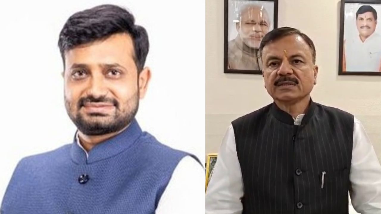 MLA Hemant Katare and Minister Uday Pratap Singh (File Photo)