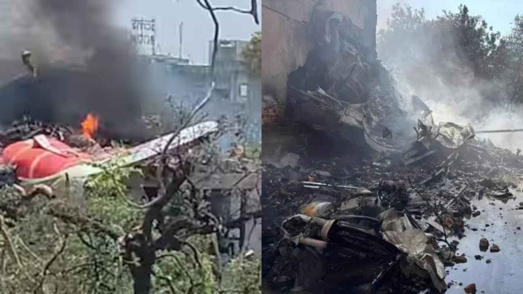 Picture of Air India plane crash.