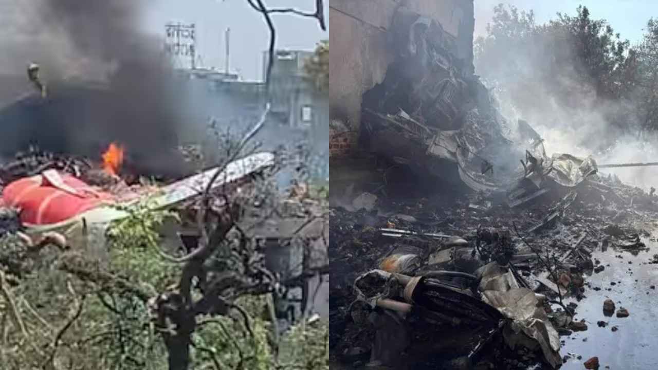 Picture of Air India plane crash.