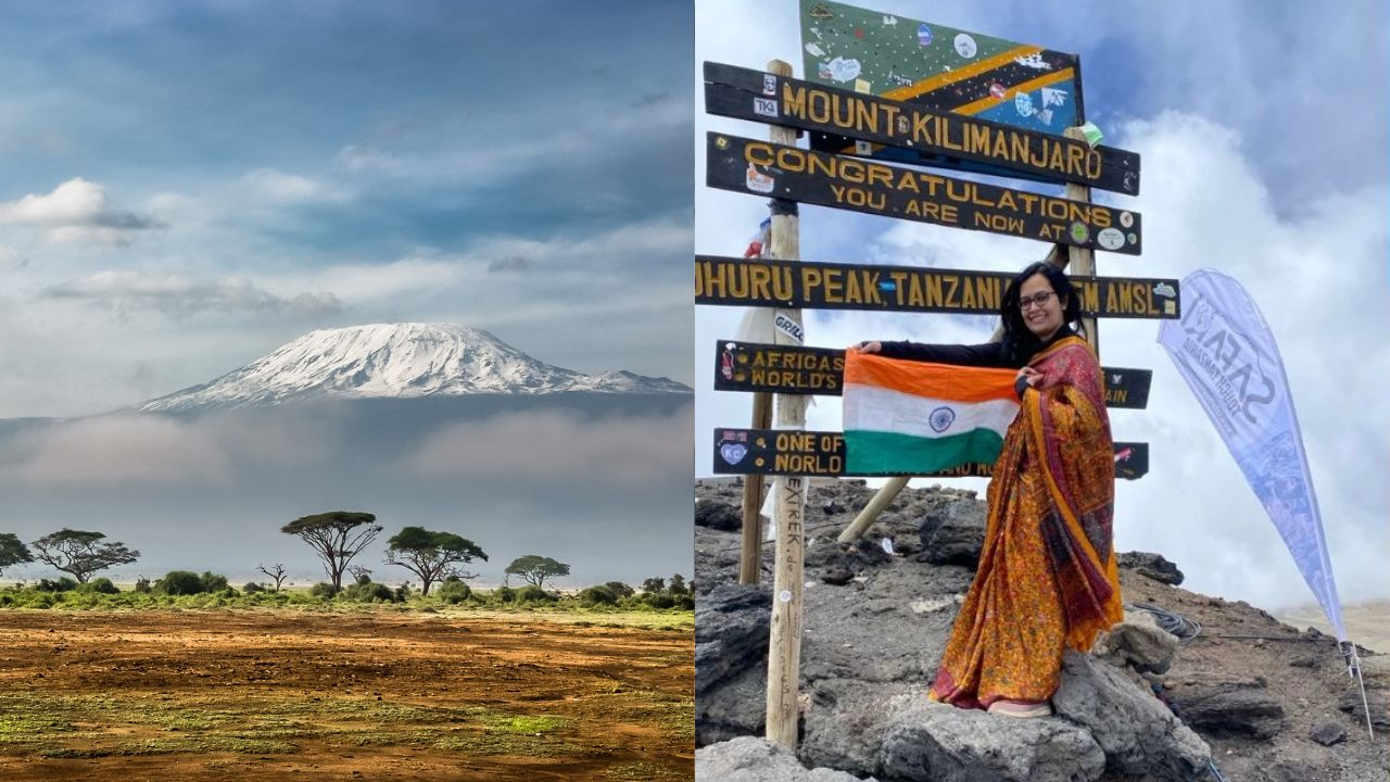 Akanksha Kutumble climbed Mount Kilimanjaro the highest peak in Africa