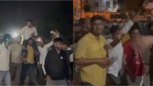 Celebrated birthday by sitting on the shoulders of a thief