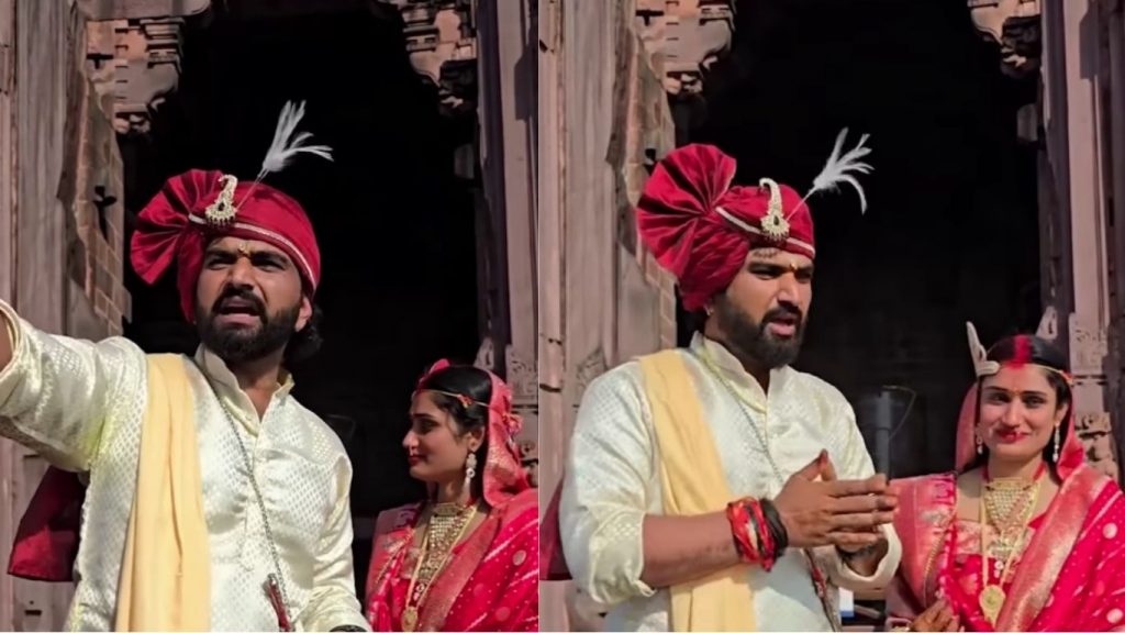 Controversy over garland in Bhojpur temple