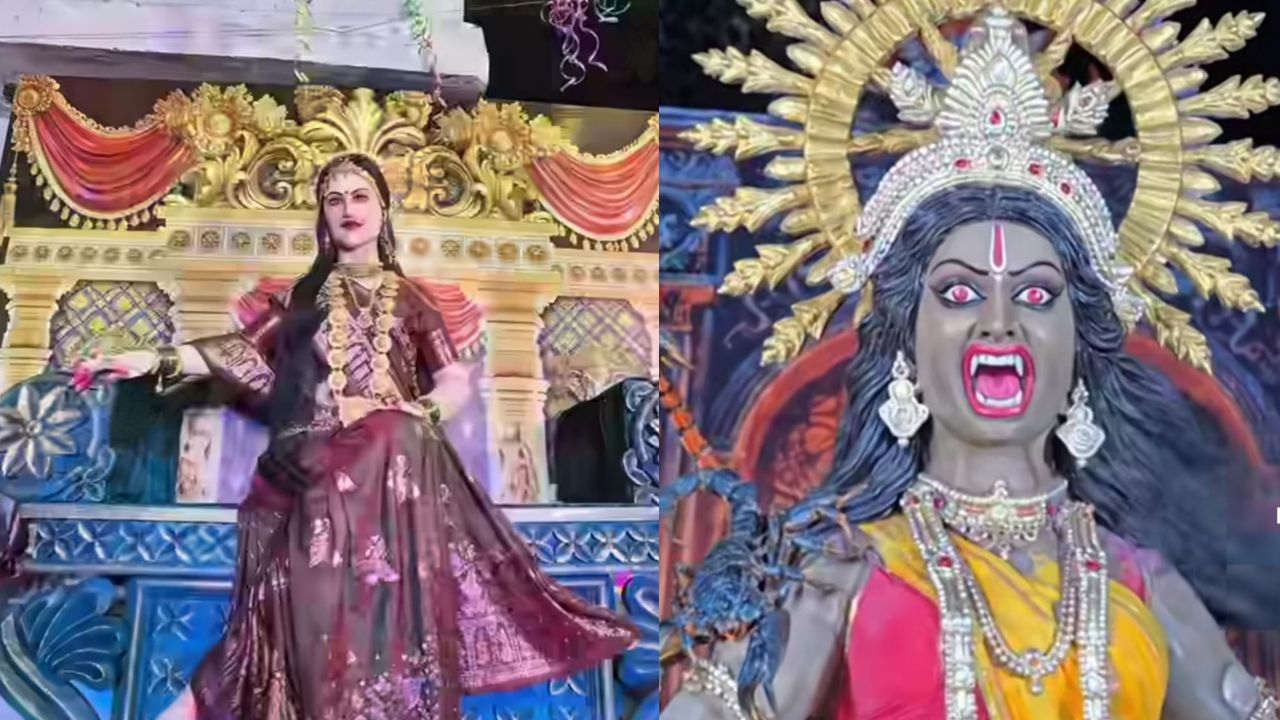 Holika statues became the centre of attraction in Jabalpur.