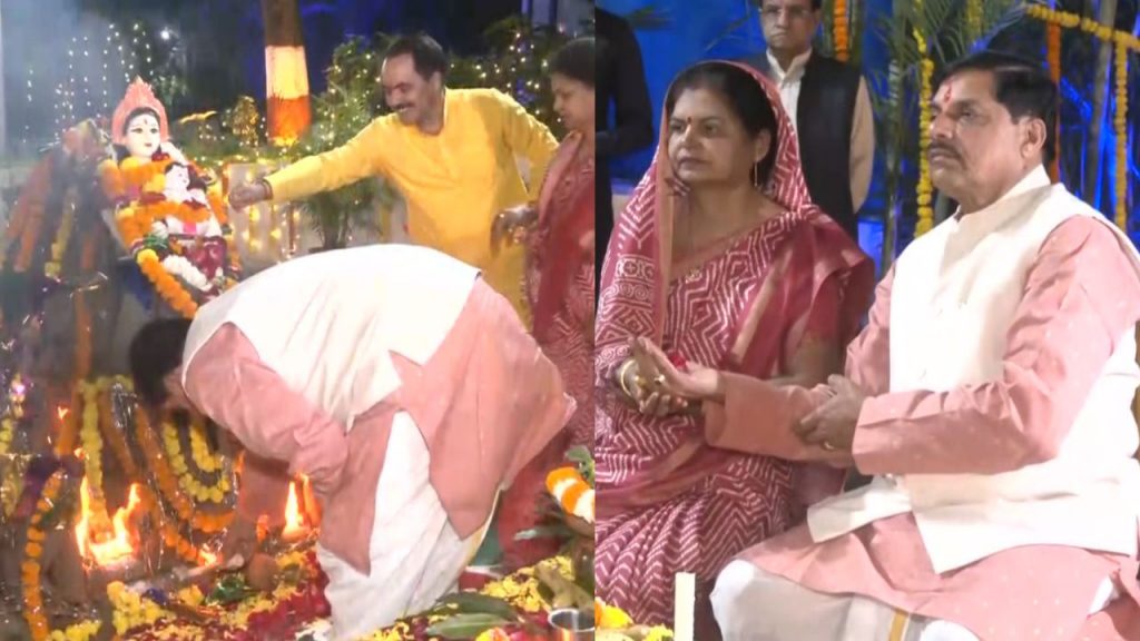 CM Mohan Yadav burnt Holika at the Chief Minister's residence.