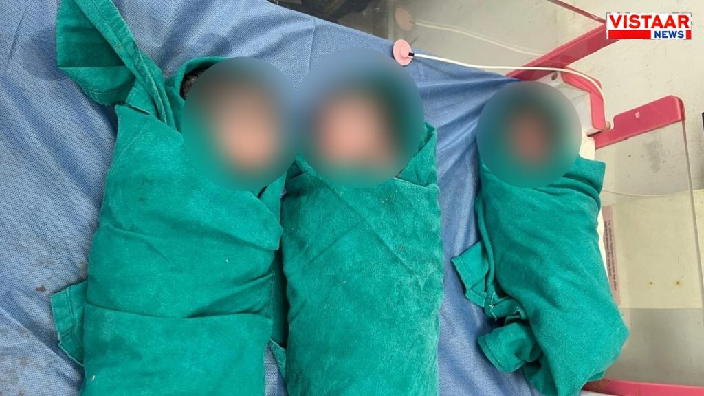 In Panna, a woman gave birth to 3 children, while the woman's hemoglobin was only 3 percent.