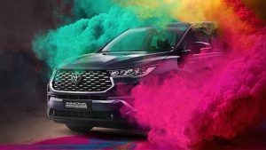 remove Holi colour from car