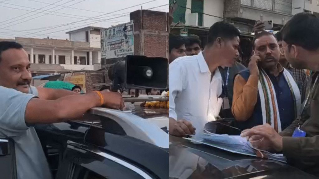 gwalior congress mla suresh raje 10 thousand fine for illegal hooter police checking in dabra