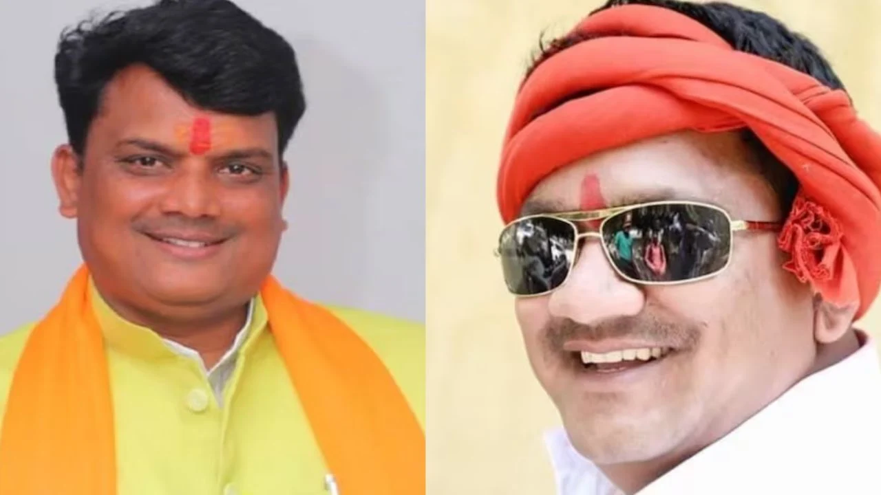 Inder Singh Chauhan and Minister Nagar Singh Chauhan