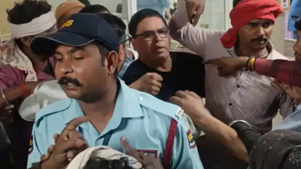 There was also a scuffle between the patients and the hospital administration.
