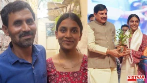MP Board topper Chandni Vishwakarma has also been honored by Chief Minister Dr. Mohan Yadav.
