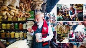 झालमुड़ी की दुकान पर पीएम मोदी