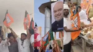 Celebrations in Chhattisgarh over BJP's victory in three states