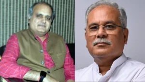 Pankaj Jha and Bhupesh Baghel (File Photo)
