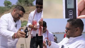 Priyank Kanoongo did water testing in Barwani.