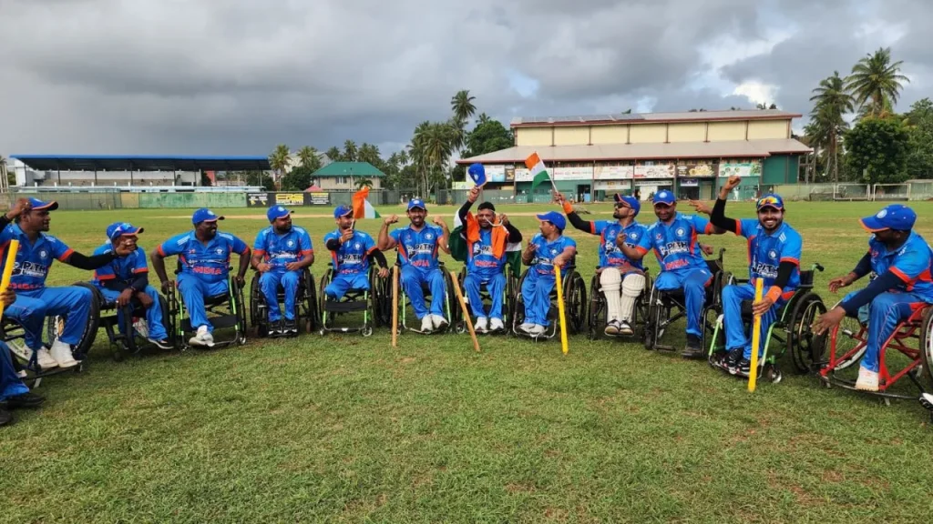 Indian wheelchair cricket team defeated Sri Lanka to win the T20 series.
