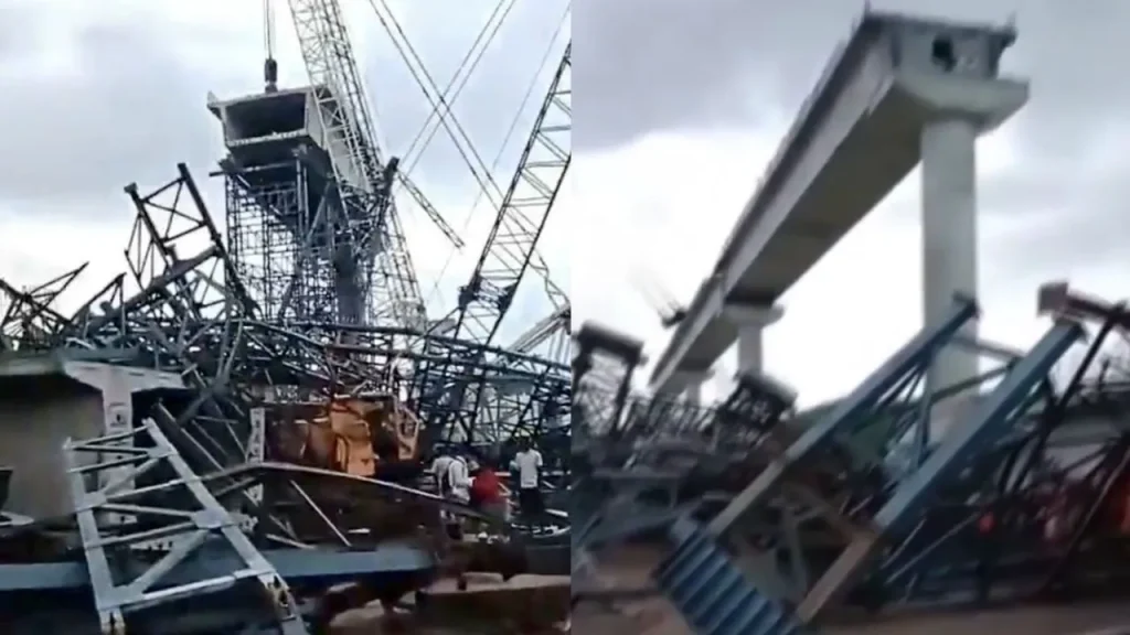 hamirpur betwa river underconstruction bridge collapsed 6 labourers dead