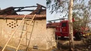 Mauganj Fire breaks out in a house loss worth lakhs of rupees incurred