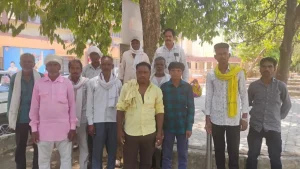 narsighpur village nhai road villager protest for compensation