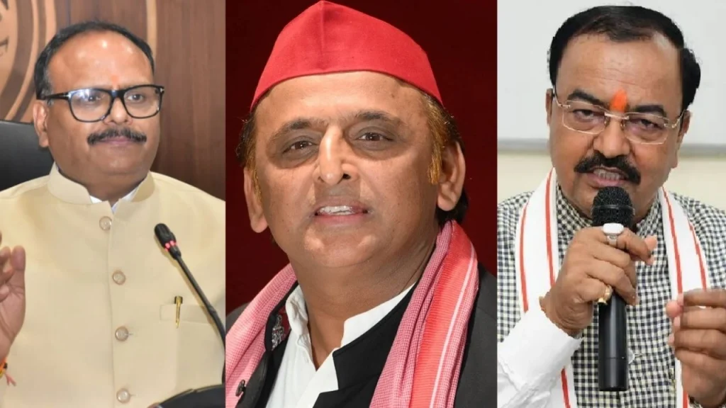 बृजेश पाठक, अखिलेश यादव, केशव प्रसाद मौर्या