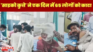 In Shivpuri, a psycho dog attacked 65 people, including a two-and-a-half-year-old innocent, in a single day.