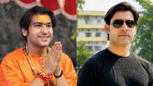 बाबा बागेश्‍वर और भरत तिवारी 