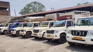 Pickup drivers on strike