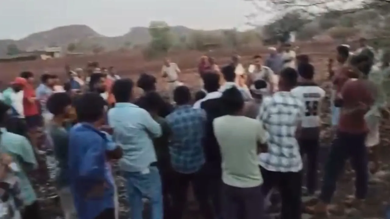 The police arrived in Jhabua after two children drowned in a well.