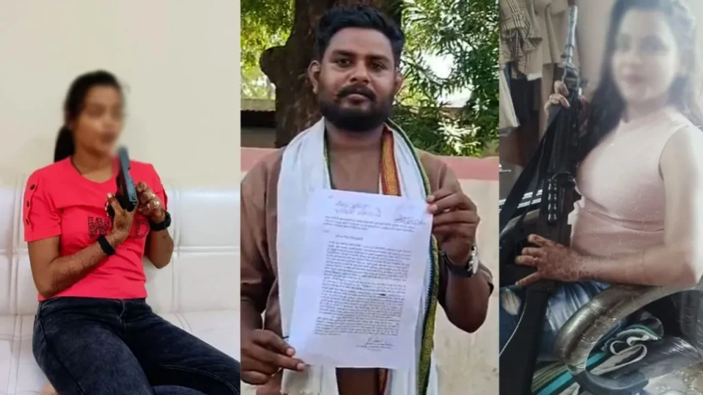 The aggrieved husband has lodged a complaint against his wife at the police station.