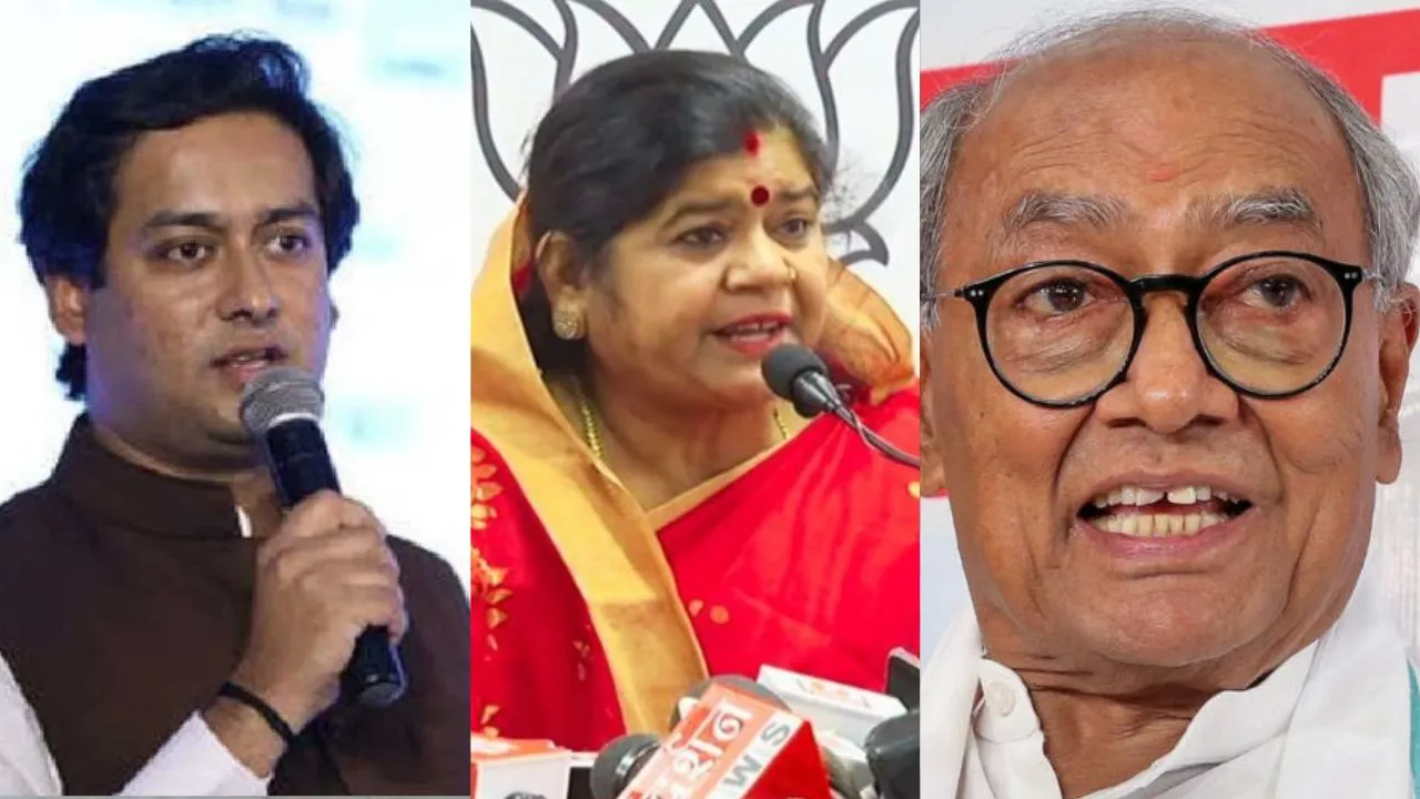 Jaivardhan Singh, Imarti Devi, Digvijaya Singh (File Photo)