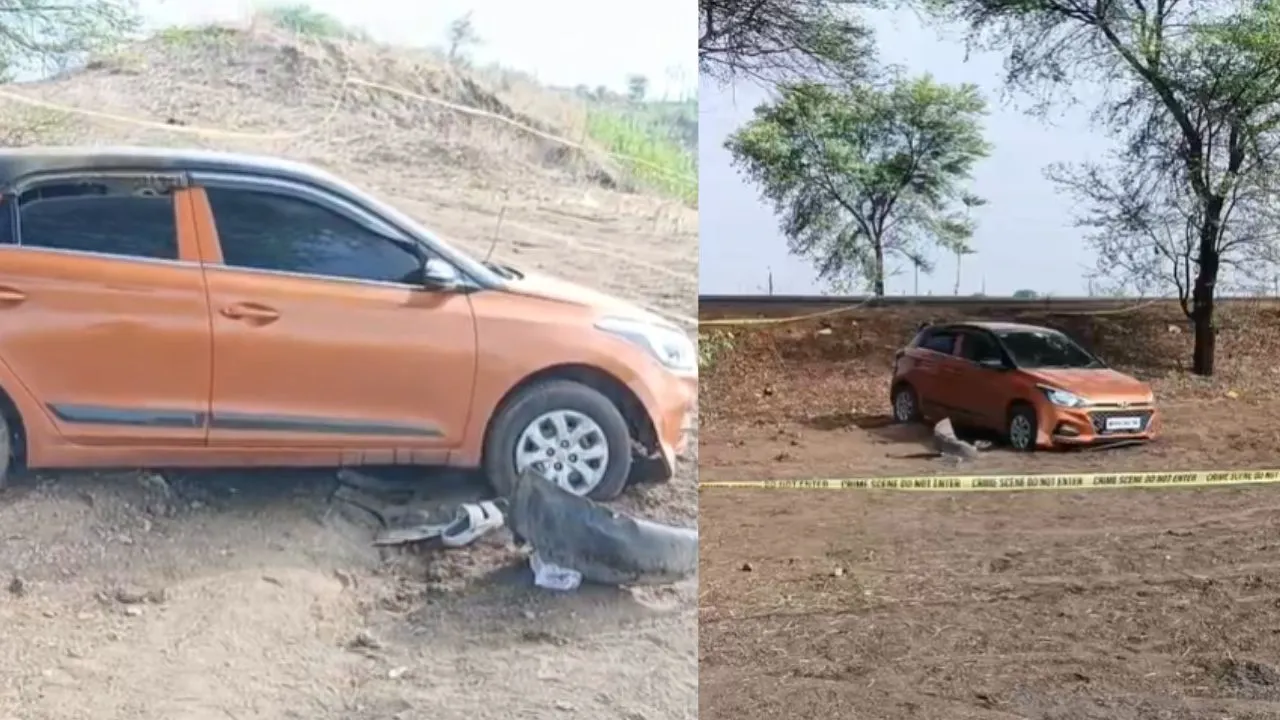 The bodies of a young man and a woman were found drenched in blood inside a car in Ashoknagar.