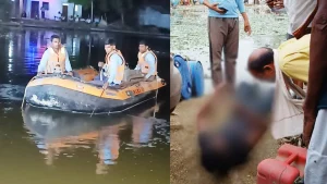 morena youth fell into pond body recovered after 7 hour rescue operation
