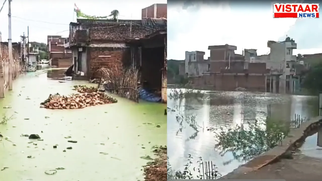 The condition of the city has become bad in Gwalior with the first rain itself.