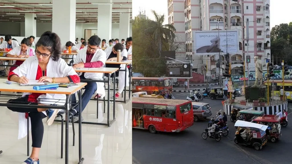 bhopal neet ug re exam 2026 32 exam centres traffic advisory