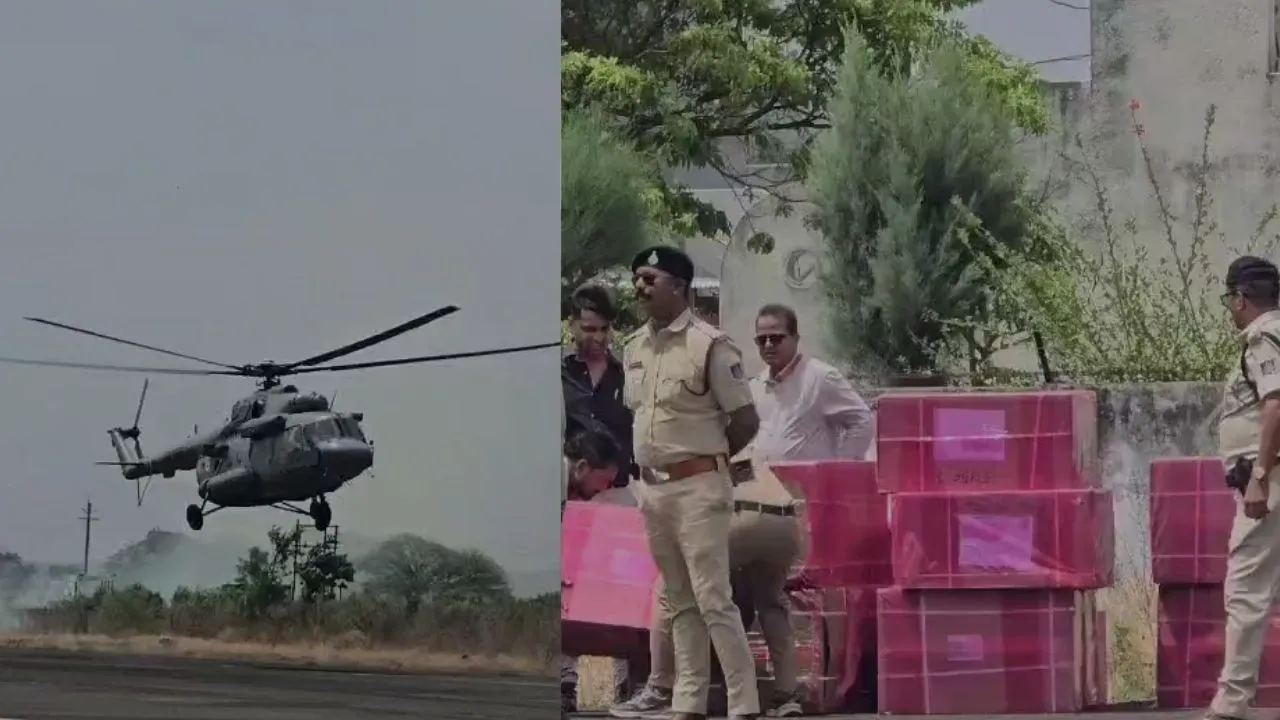 neet-ug-exam-chhindwara-air-force-helicopter-paper-delivery