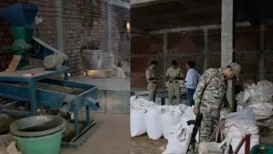 durg Police bust illegal gutkha manufacturing factory