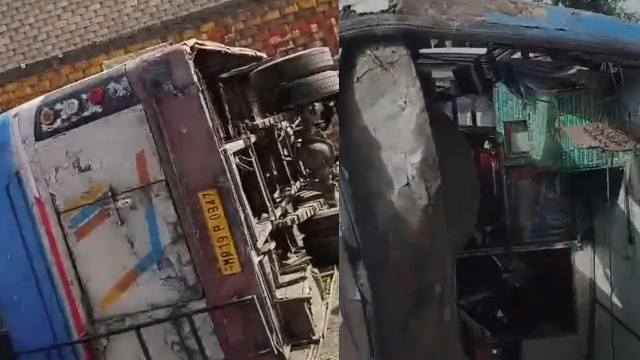 katni road accident rto action truck and bus permit and fitness cancelled