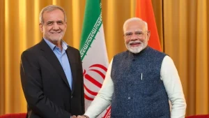 मसूद पेजेशकियन और पीएम मोदी