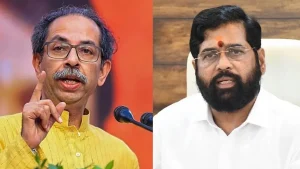 उद्धव ठाकरे और एकनाथ श‍िंदे
