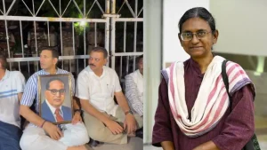 Congress protests against the cancellation of Meenakshi Natarajan's nomination