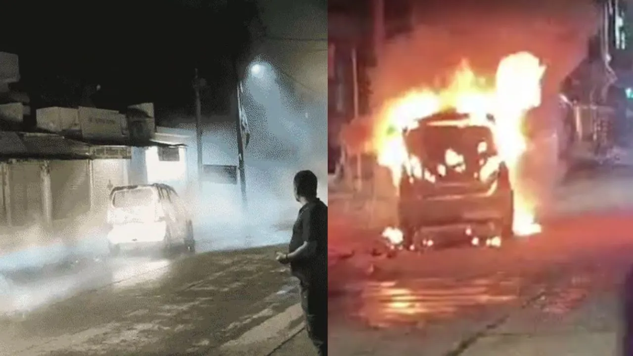 Vehicles burnt in violence