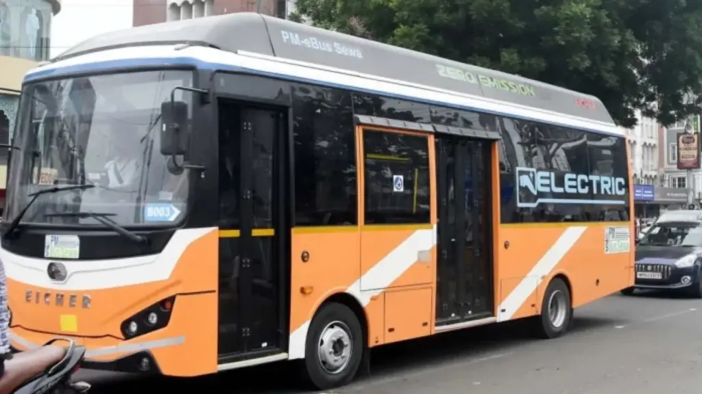 Bhopal E Bus Trial Run
