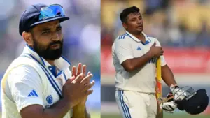 Mohammed Shami and Sarfaraz Khan
