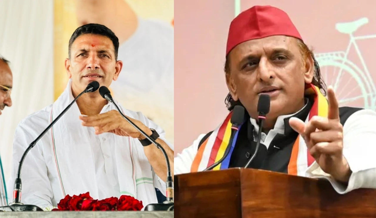 Jitu Patwari And Akhilesh Yadav